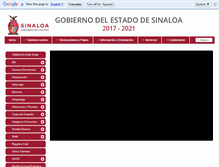 Tablet Screenshot of portalfiscal.sinaloa.gob.mx